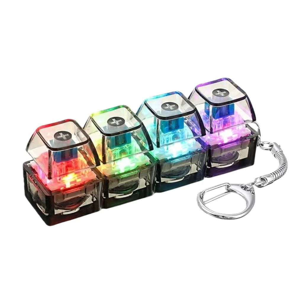 LED Fidget Keychain | Stress Relief Clicker Toy