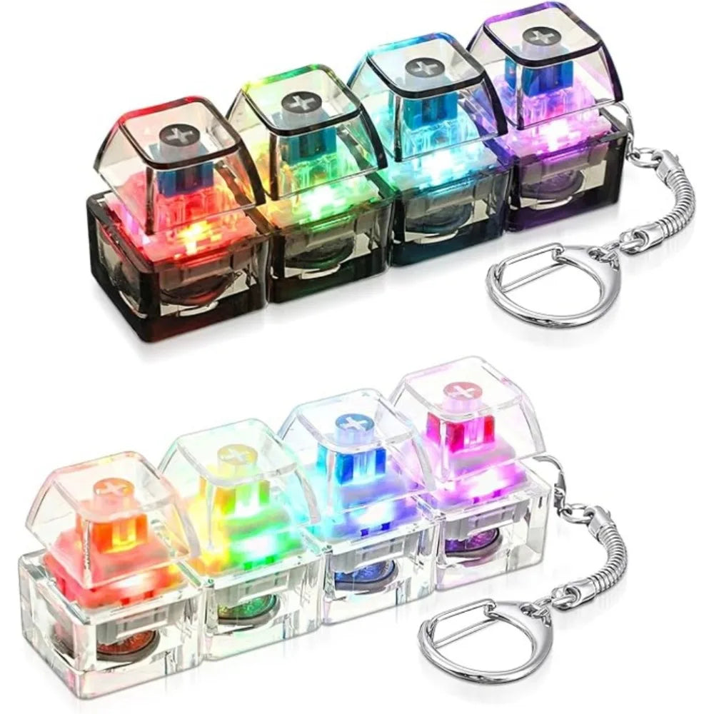 LED Fidget Keychain | Stress Relief Clicker Toy