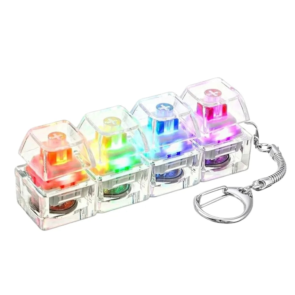 LED Fidget Keychain | Stress Relief Clicker Toy
